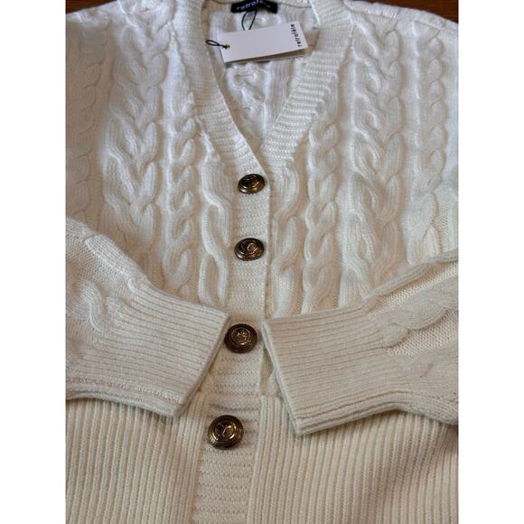 Retrofête  ivory cable knit DRESS TALA retro party size M - Picture 14 of 14